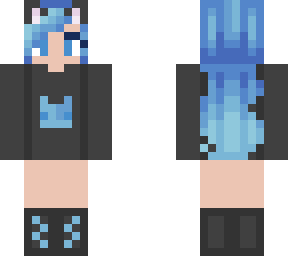 blue wolf hoddie