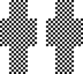 checkered