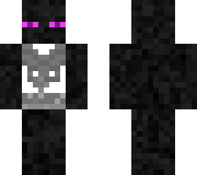 enderman wearing skeleton shirt