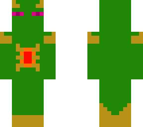 golden green demon enderman