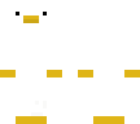goose from untitled goose game | Minecraft Skin