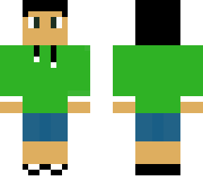 green sweatshirt