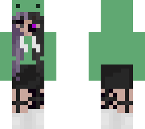 half enderman frog girl