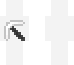 iron pickaxe with stone handle