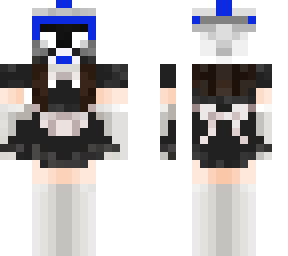 kinda commander cody but 501st, and with a maid suit idfk