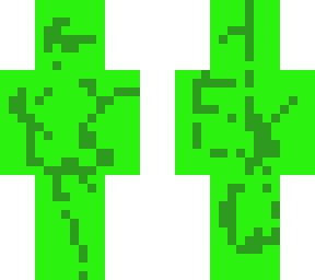 orange and green person