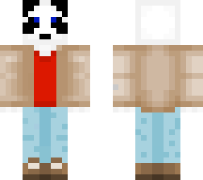 panda with leather jacket and jean pants