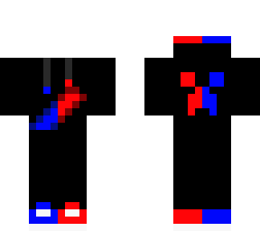red and blue template