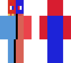 red blue