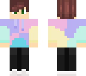 4x minecraft tiktok type hoodie brown hair