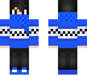 blue christmas sweater boy