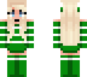christmas cleora w/ green candy cane horns