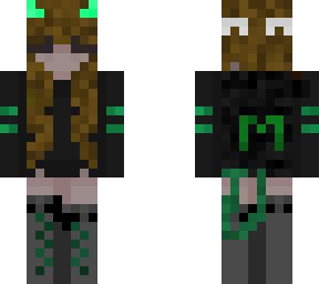 cool devil girl green