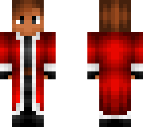 erin in santa coat
