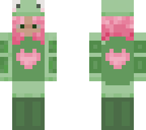 frog pink hair girl