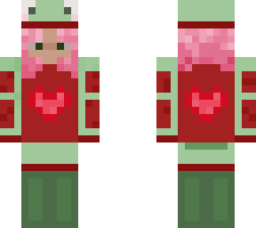 frog pink hair girl christmas