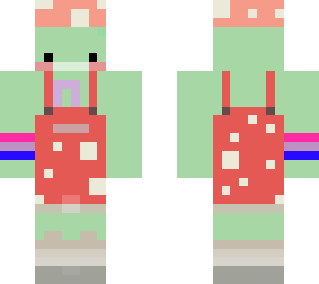 frog skin (with technoblade ribbon and bi flag)
