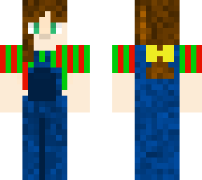 girl wth overalls