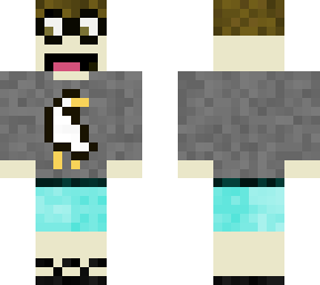 goose shirt/glasses
