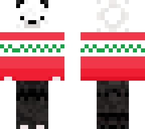 incomplete santa panda skin