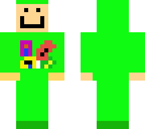 just do it kids minecraft skin (green hoodie)