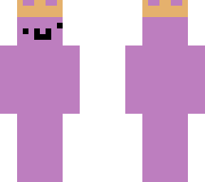 low quality purple man with crown