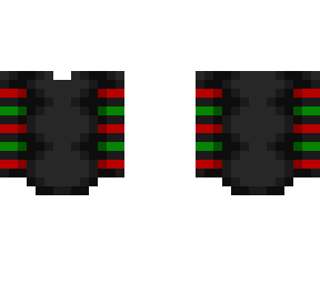 ob - black w/ red & green stripe sleeves