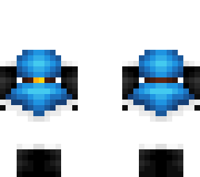 ob - blue xmas dress w/ boots & gloves