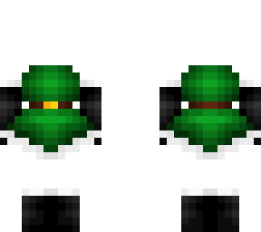 ob - green xmas dress w/ boots & gloves