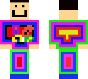 rainbow just do it kids minecraft skin