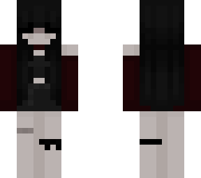 red - black egirl - knife