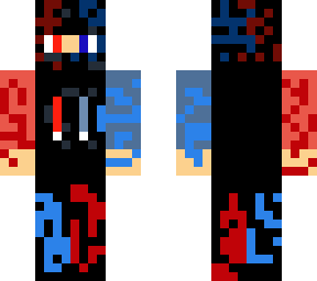 red and blue ninja