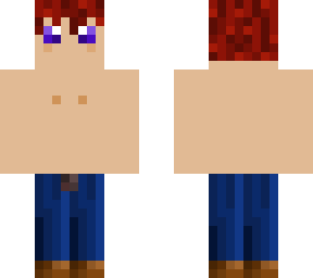 topless androgynous person
