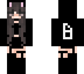 (actually) b & w cat girl