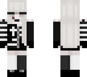 black and white