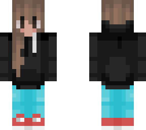 black hoodie girl