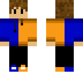 blue an orange boy