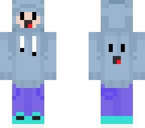 blue hoodie skin