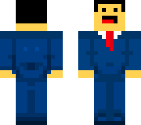blue suit