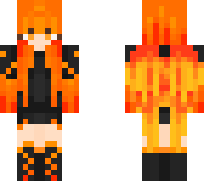 burning flames