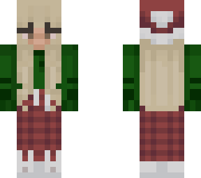 christmas girl with grren shirt