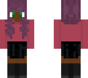 girl with purple hair fall outfit