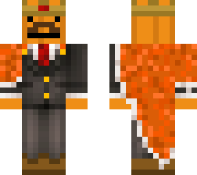 king spooky pumpkin w/ orange robe