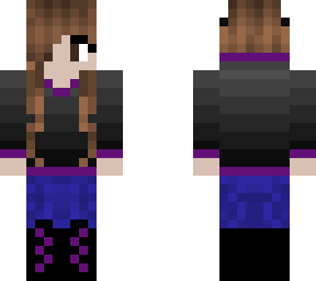 purple wolf girl version 2