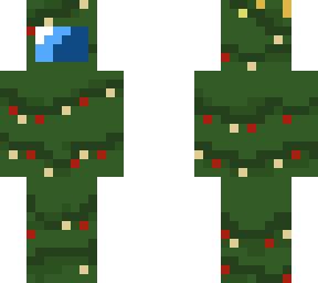 among us with christmas tree costume