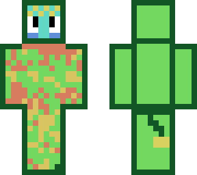 baby iron golem with a tiger tail funny skin