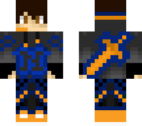 blue and orange gamer