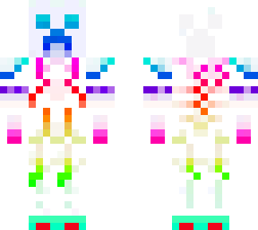 creeper rainbow white