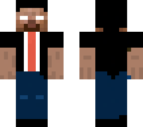 herobrine wearing suit
