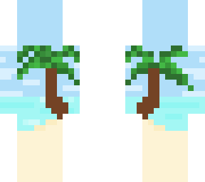 on the beach pixel art